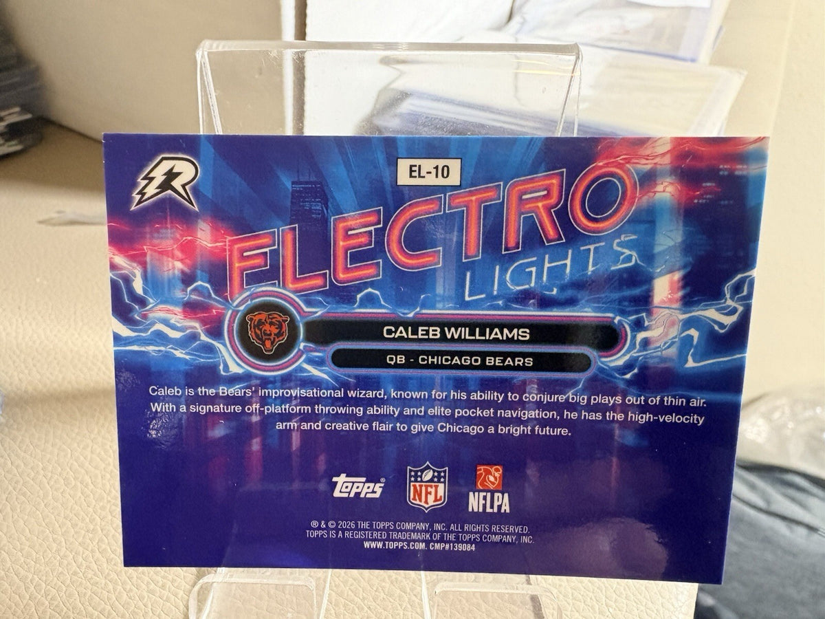 Topps Composite Electro Lights Caleb Williams Case Hit Bears Insert Mint