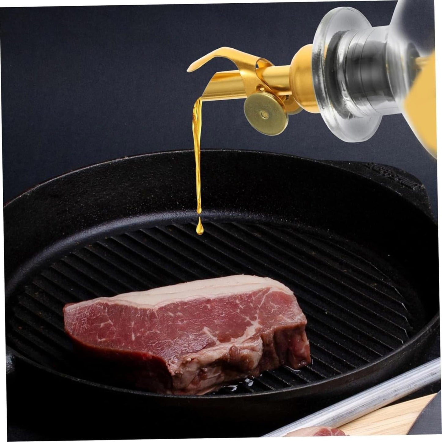 Olive Oil Dispenser Bottle Drip Glass Oil and Vinegar Dispenser for Kitchen Use