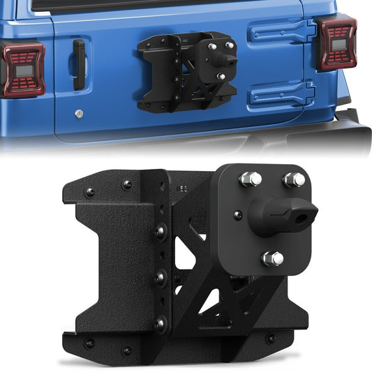 Adjustable Spare tire carrier Mount to 44in tire for 2019-2026 Jeep Wrangler JL