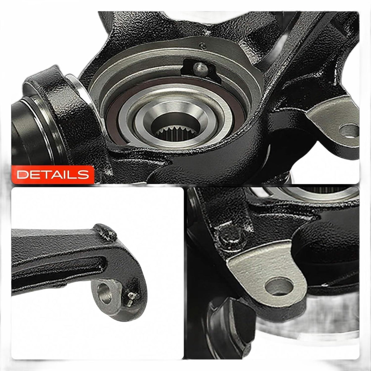 Front Left Steering Knuckle & Wheel Hub Bearing for 2003- 2007 Honda Accord 2.4L