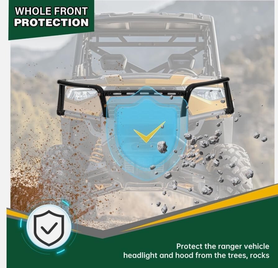 Polaris Ranger 1000/XP/Crew Front Bumper 18-24 ￼ Brush Guard Protector ￼ 2882531