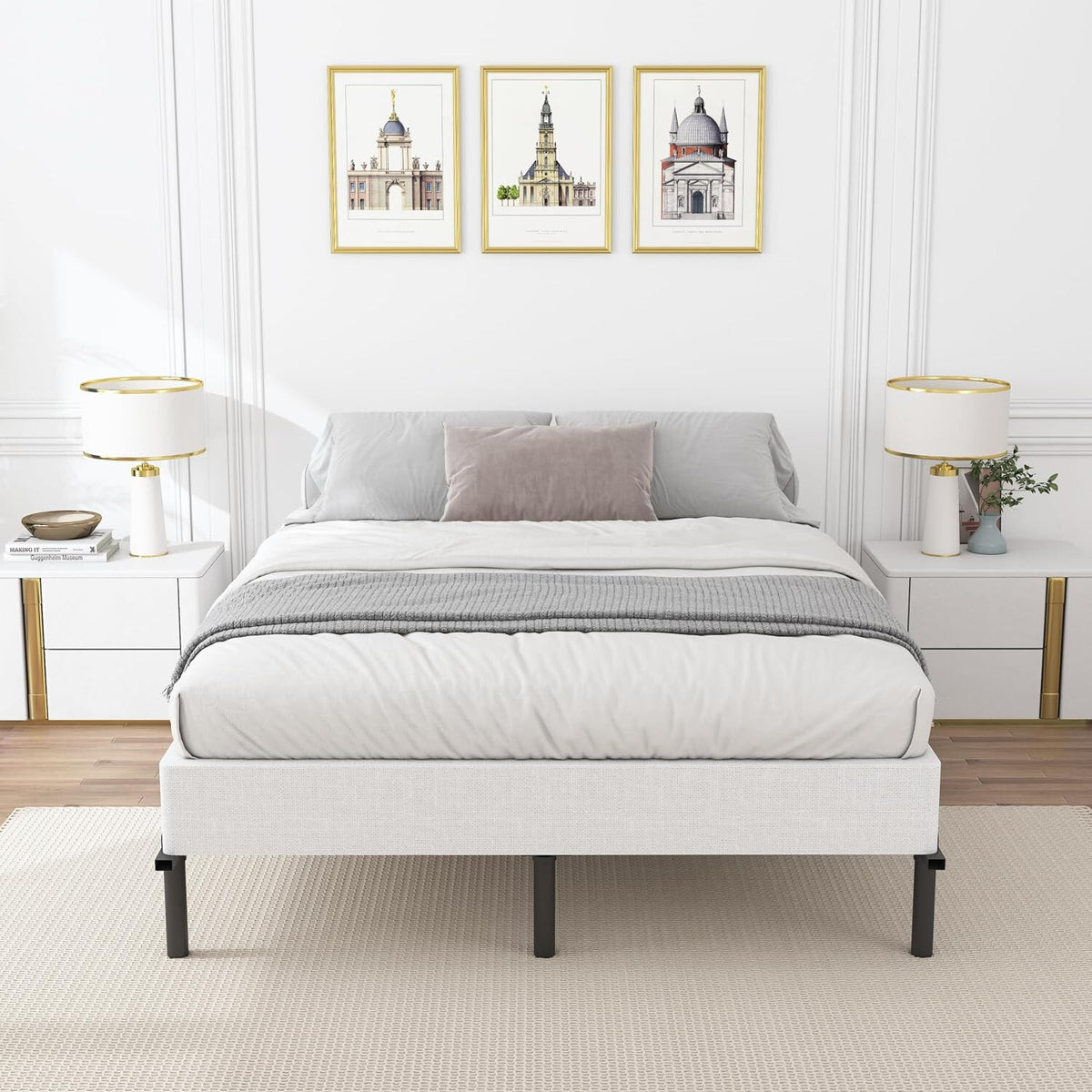 Heavy Duty 8" Full Size Box Spring - Metal Mattress Foundation, Easy Assembly