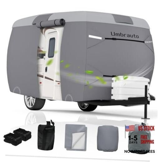 Fiberglass Travel Trailer Cover Fits 11'-13' Fits 11-13FT Fiberglass RV Cover