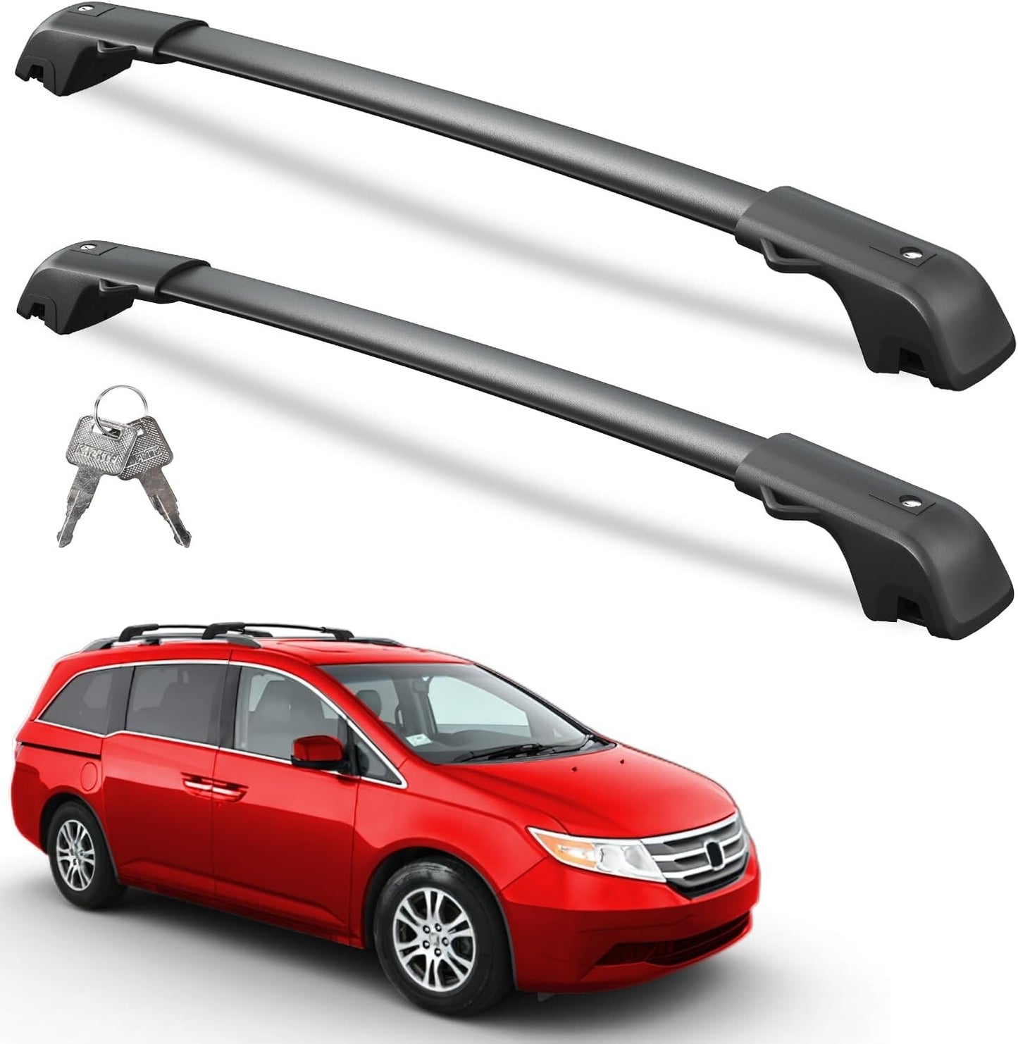 Heavy Duty Aluminum Lockable Roof Rack Cross Bars for Honda Odyssey 2011-2017