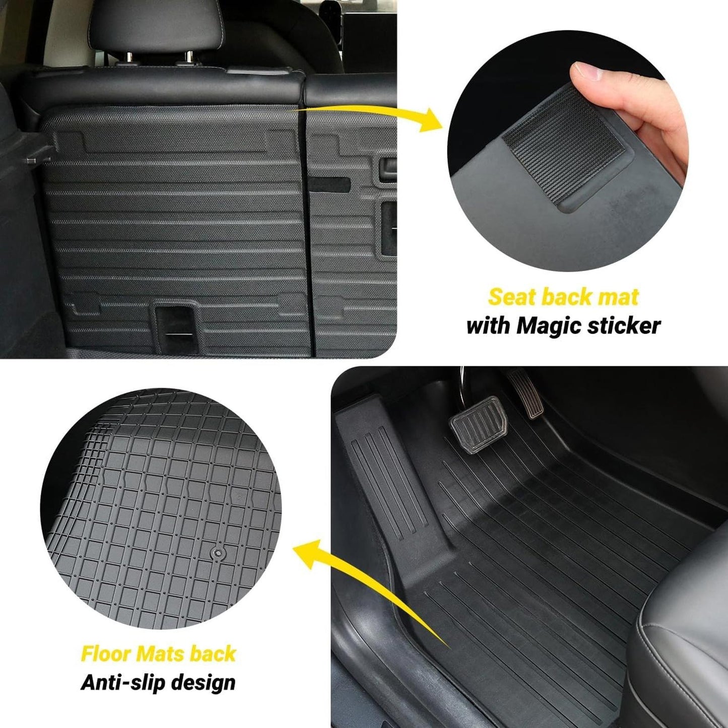 2025 2026 New Model Y Juniper Floor Mat 9PCS Waterproof Scratch Floor Mats
