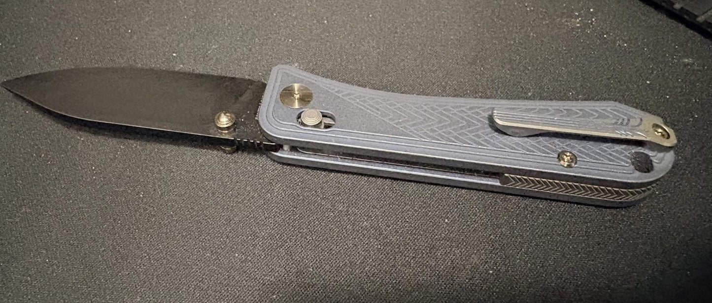 WE Knife Bougie Banter 24009-1 Blue Titanium CPM S45VN Steel Knife