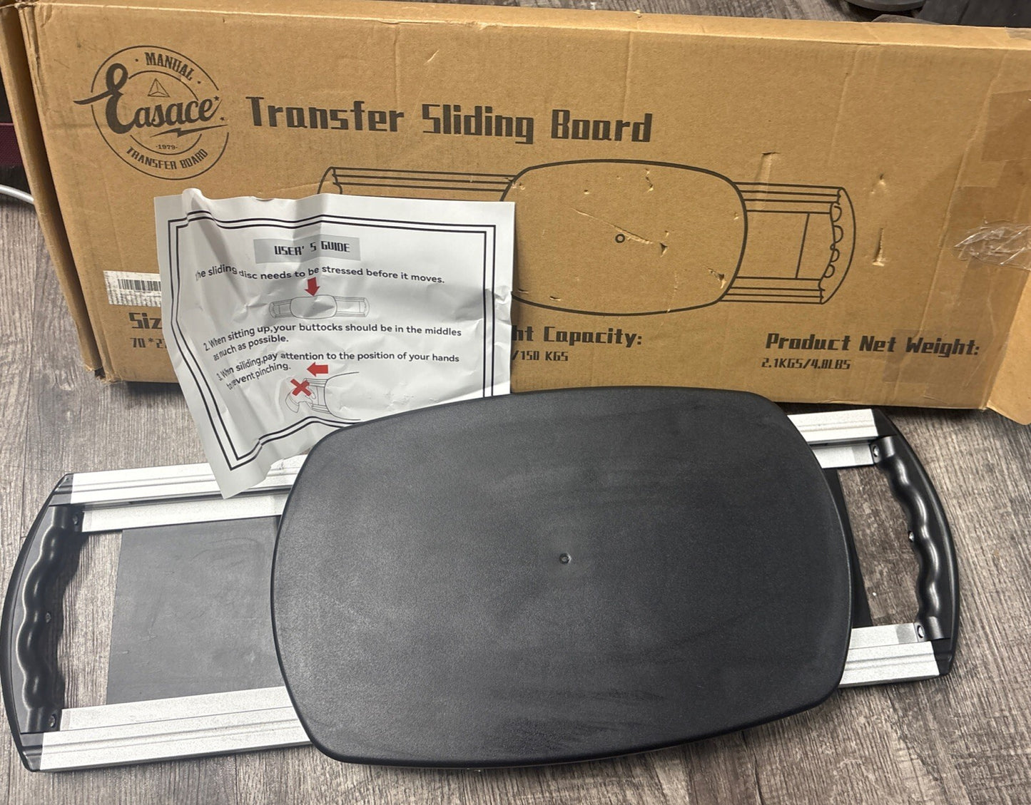 BYZVUN Sliding Transfer Board - Bed to Wheelchair - Elderly & Disabled Aid