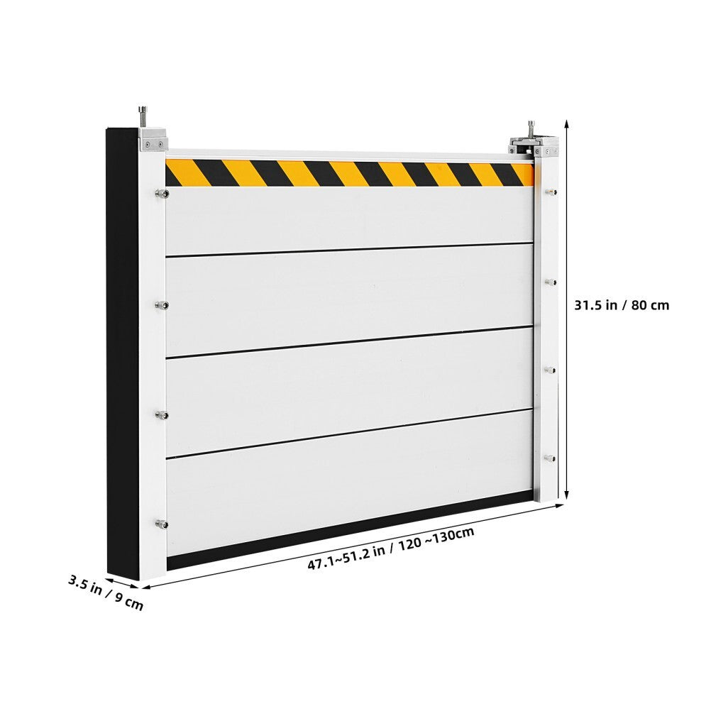 Flood Barrier for Home Aluminum Alloy Garage Door Water Barrier H31.5in W3.5FT
