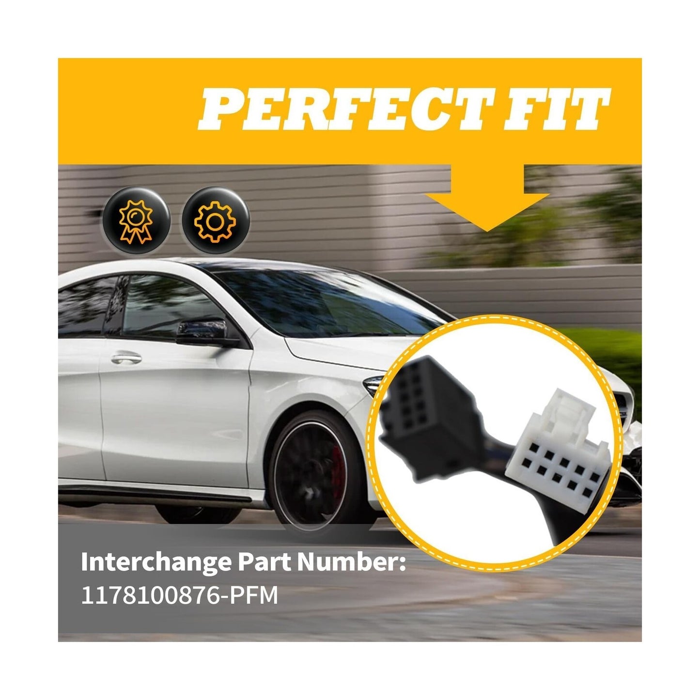 Right Passenger Side Mirror Assembly Compatible with CLA250 CLA45 AMG 2014-20...