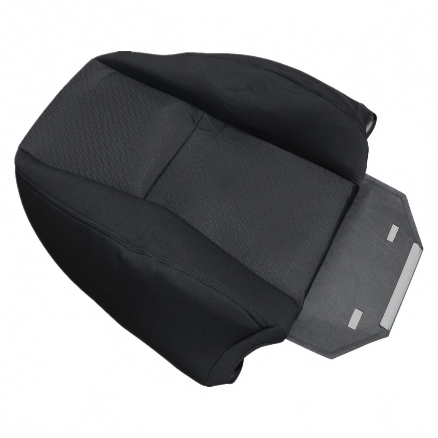 Driver&Passenger Bottom+Top Cloth Seat Cover For 2007-2014 Chevy Silverado Black