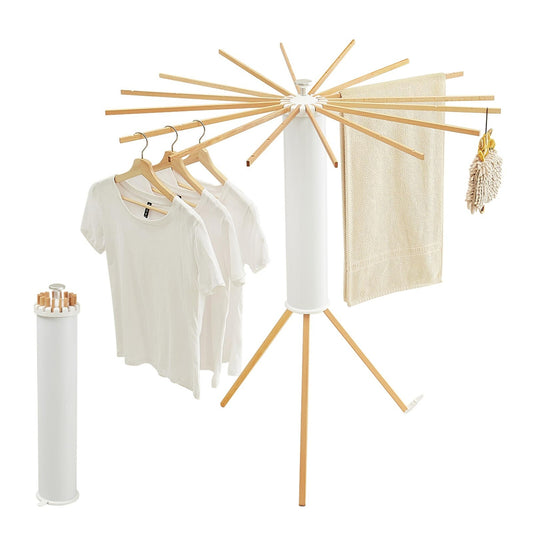 Tripod Clothes Drying Rack, Garment Rack Portable and Foldable Space Saving L...