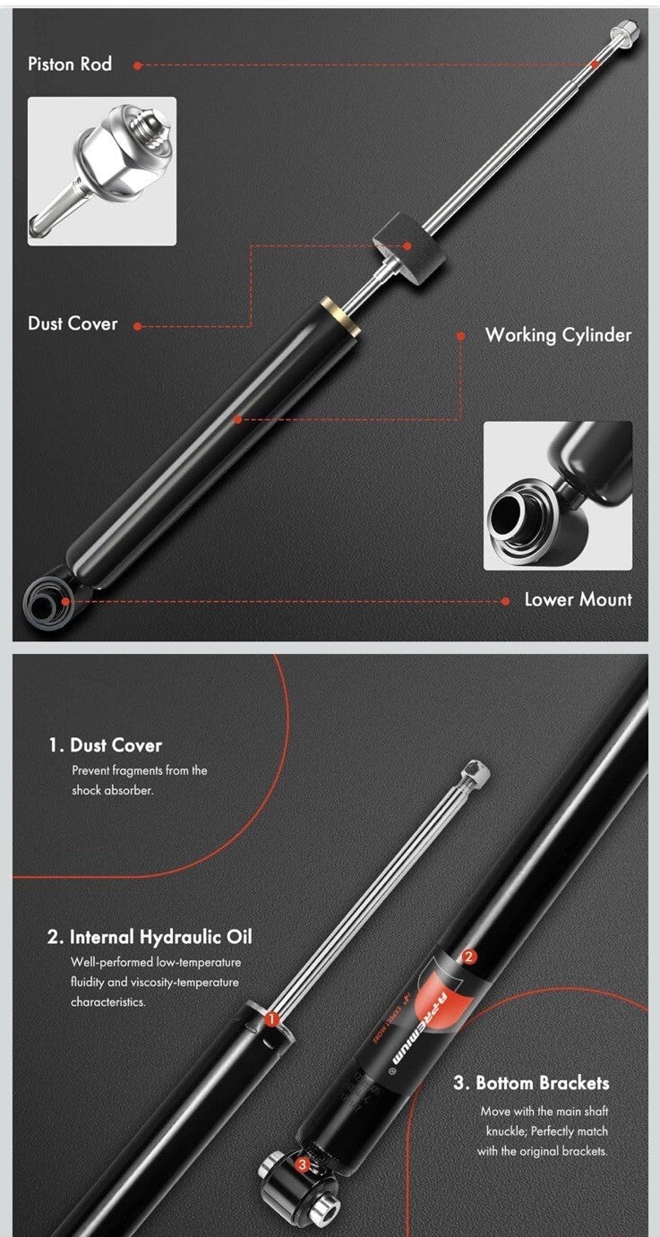 Rear Shock Absorber Compatible with Mercedes-Benz C300 2015-2022, C400 2015,