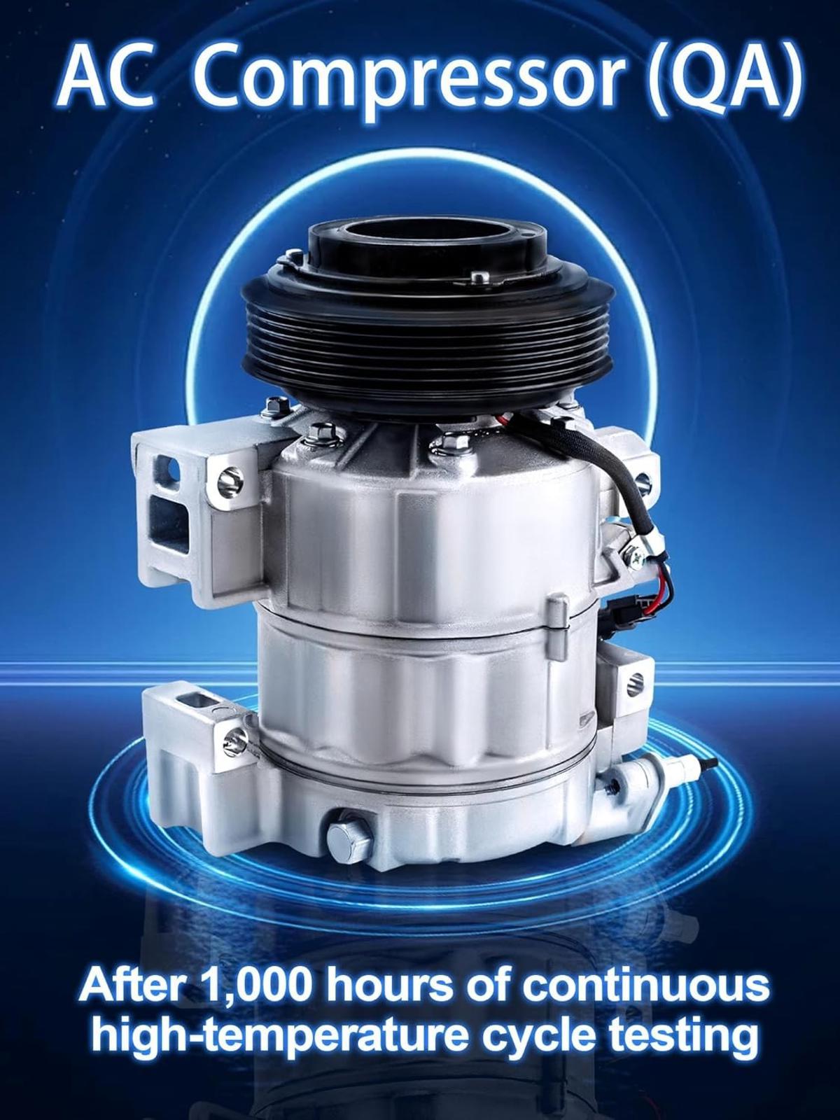 AC Compressor W/Clutch For 2008 2009 2010 2011-2013 Nissan Rogue 2.5L l4 READ