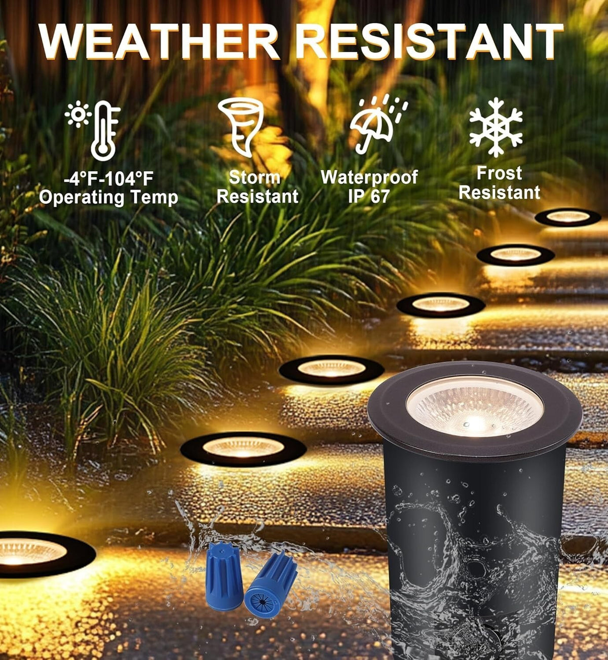 5 Pack] 9W LED Landscape Well Lights,2700K/3000K/3500K/4000K/5000K Selectable...