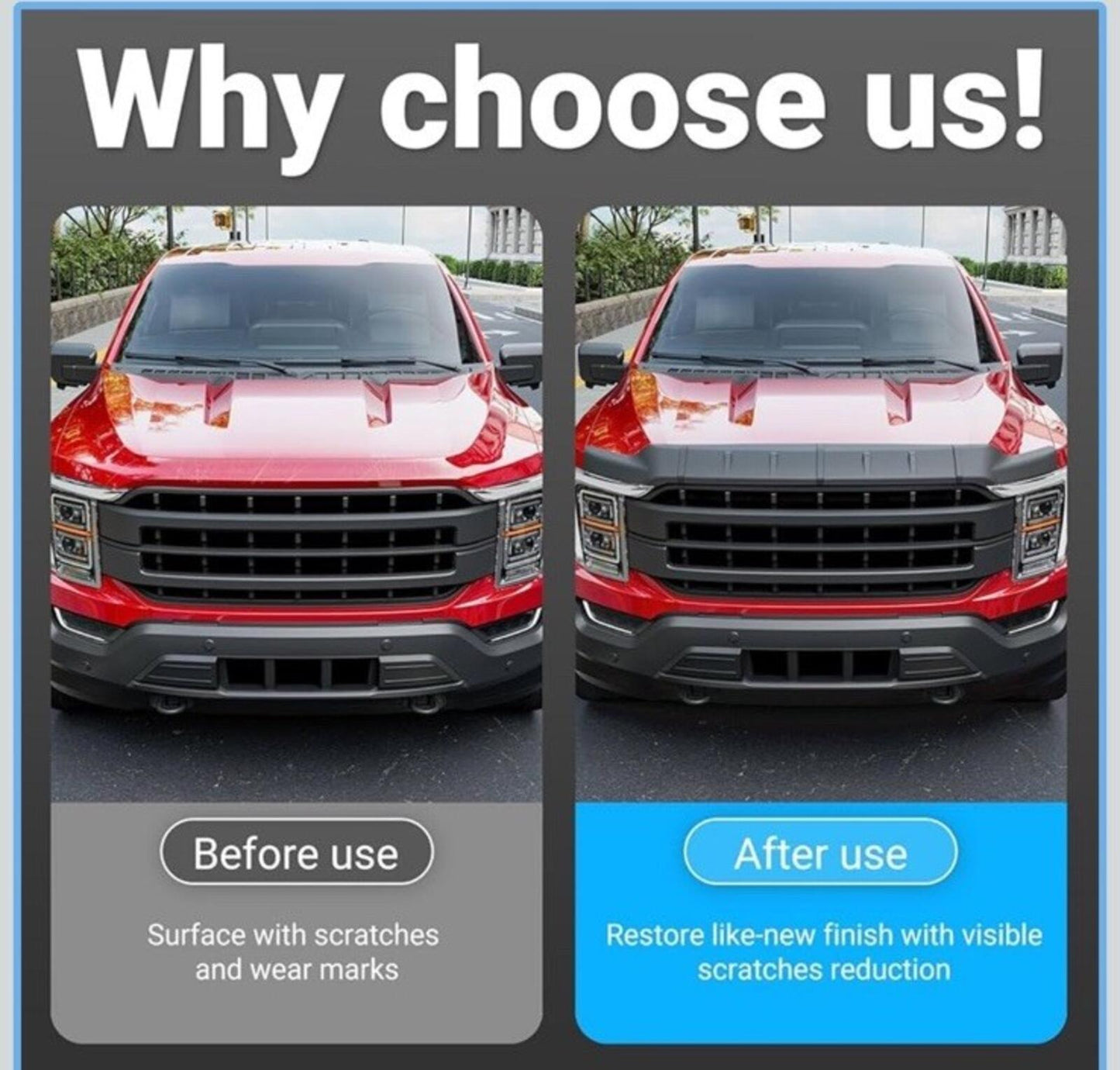 For 2021-2025 Ford F-150 Hood Protector Hood Deflector Hood Shield