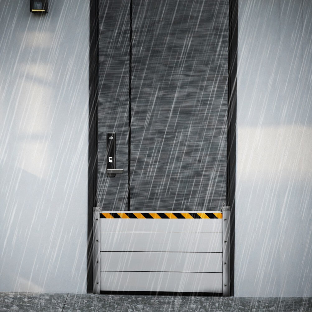 HeavyDuty Aluminum Flood Barrier Panel for Home Garage Reusable Water Prevention