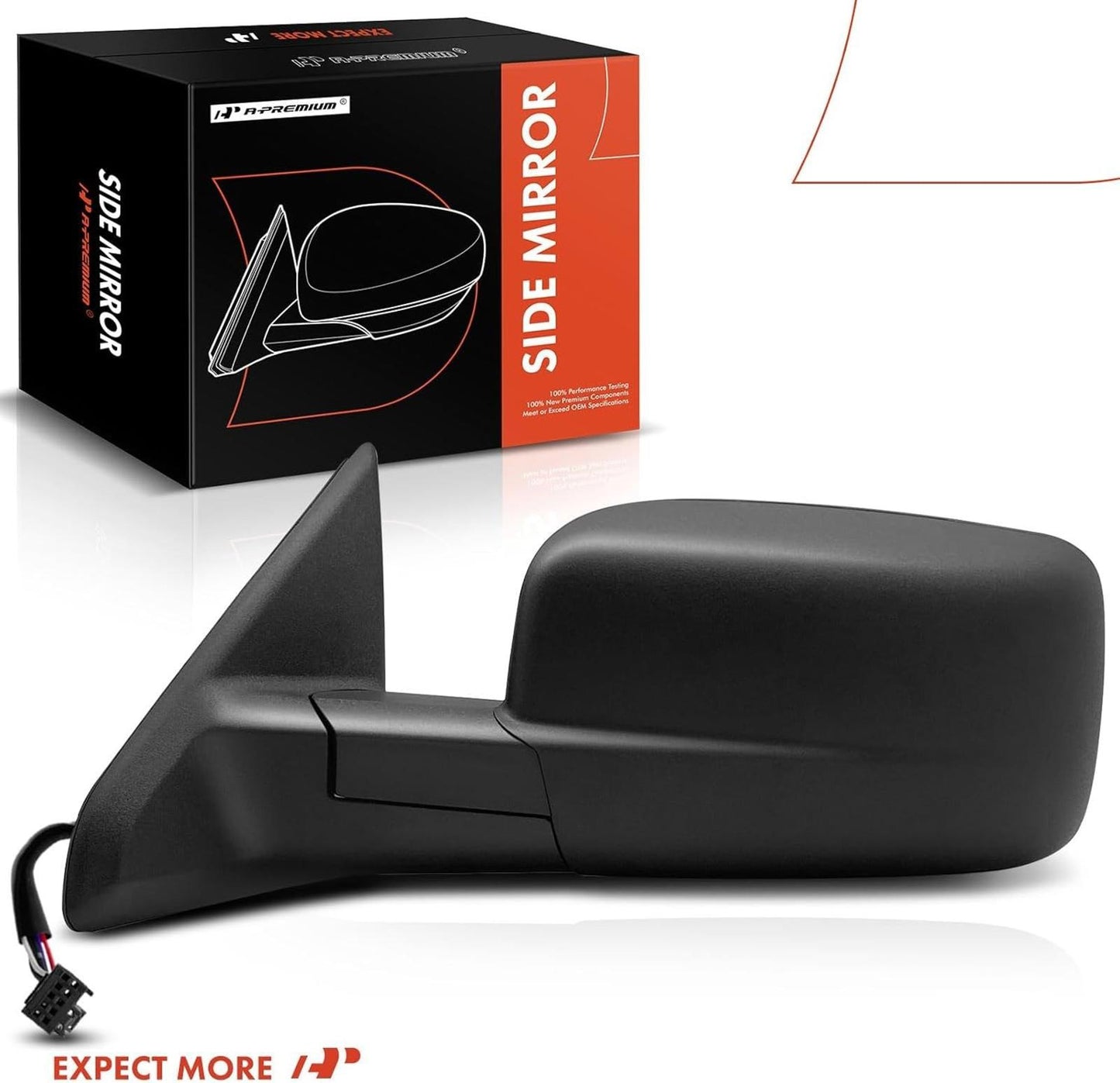 A-Premium Driver Side Power Door Mirror - Compatible with Ram 1500 2014-2018