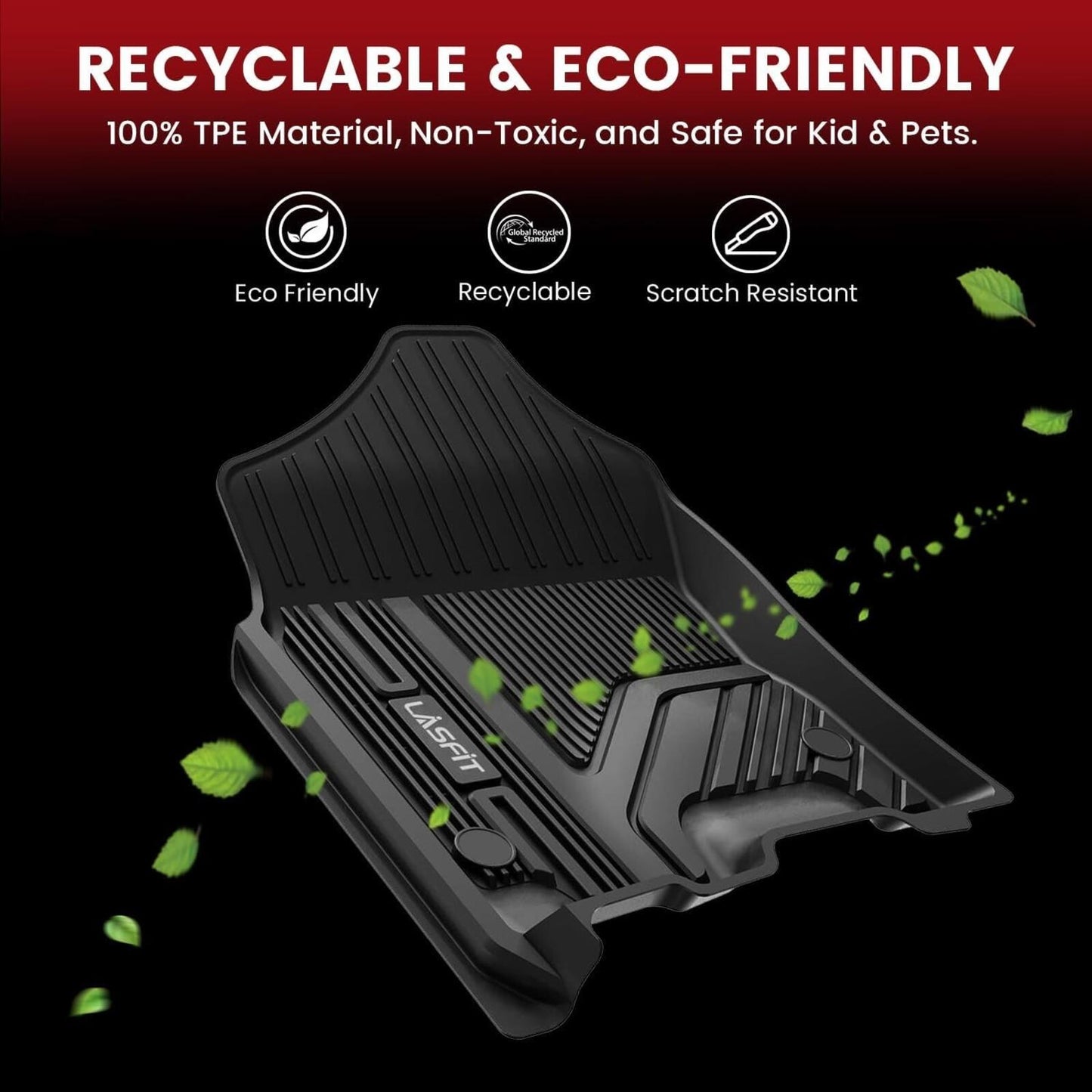 Floor Mats for Ram 1500 Crew Cab 2019-2024 Without Rear Under-Seat Storage