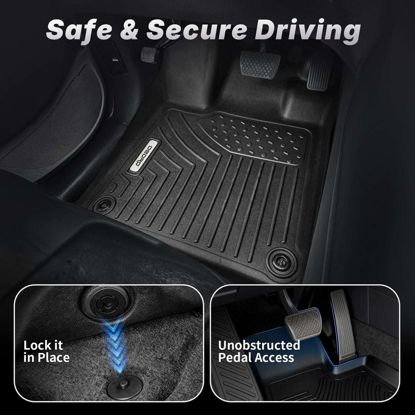 OEDRO Floor Mats for 2018-2023 Subaru Crosstrek / 2018-2023 Impreza, Custom F...