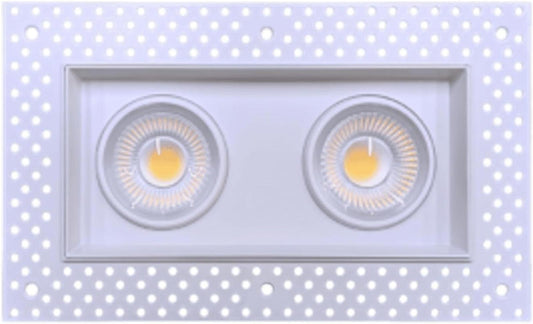 4 inch Trimless 2 Head Multiple Gimbal Downlight Luminaire LED Recessed Light Fi
