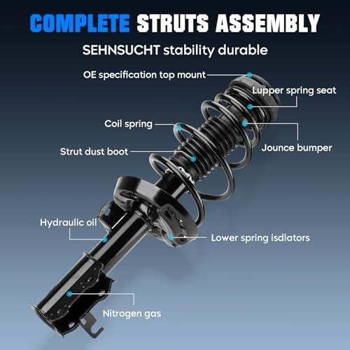 Front Spring Strut & Sway Bar Links for Buick Verano 2.4L L4 2012-17