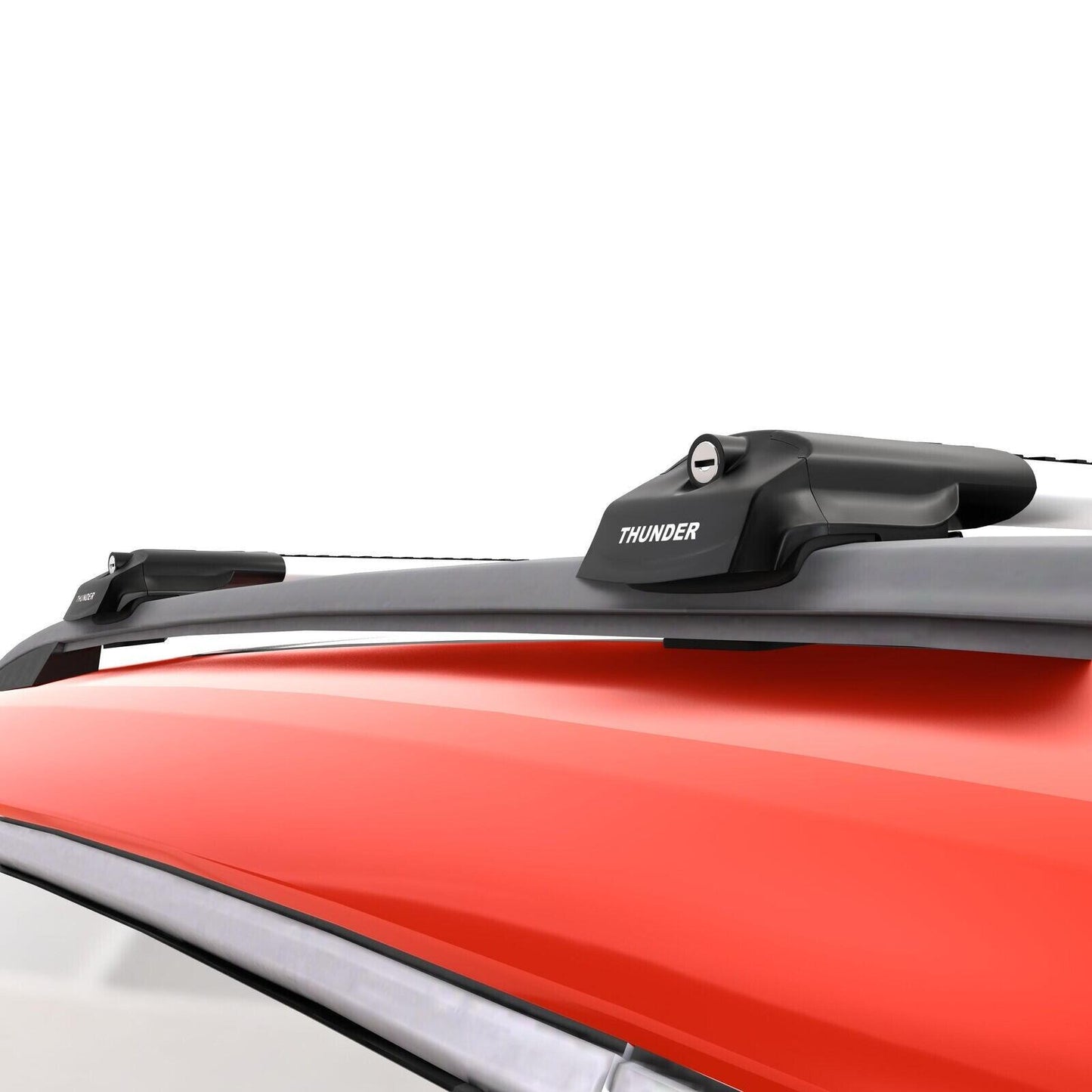 Roof Racks Cross Bars for Hyundai Santa Fe 2024-26 Aluminum Black-Gray lockable