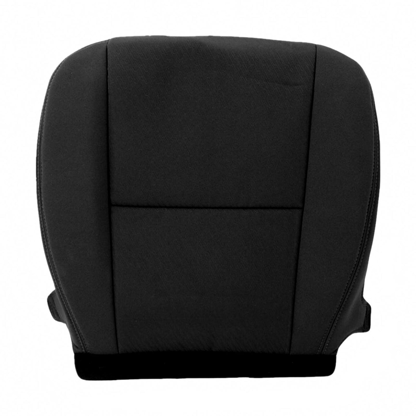 Driver&Passenger Bottom+Top Cloth Seat Cover For 2007-2014 Chevy Silverado Black