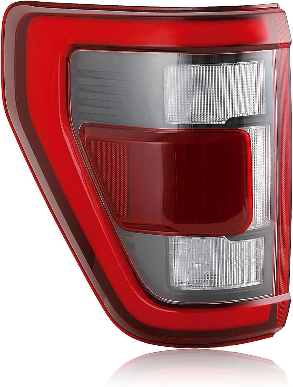 Driver LED Black Pickup Tail Lights Assembly w/Blind Spot Ford F-150 2021-23
