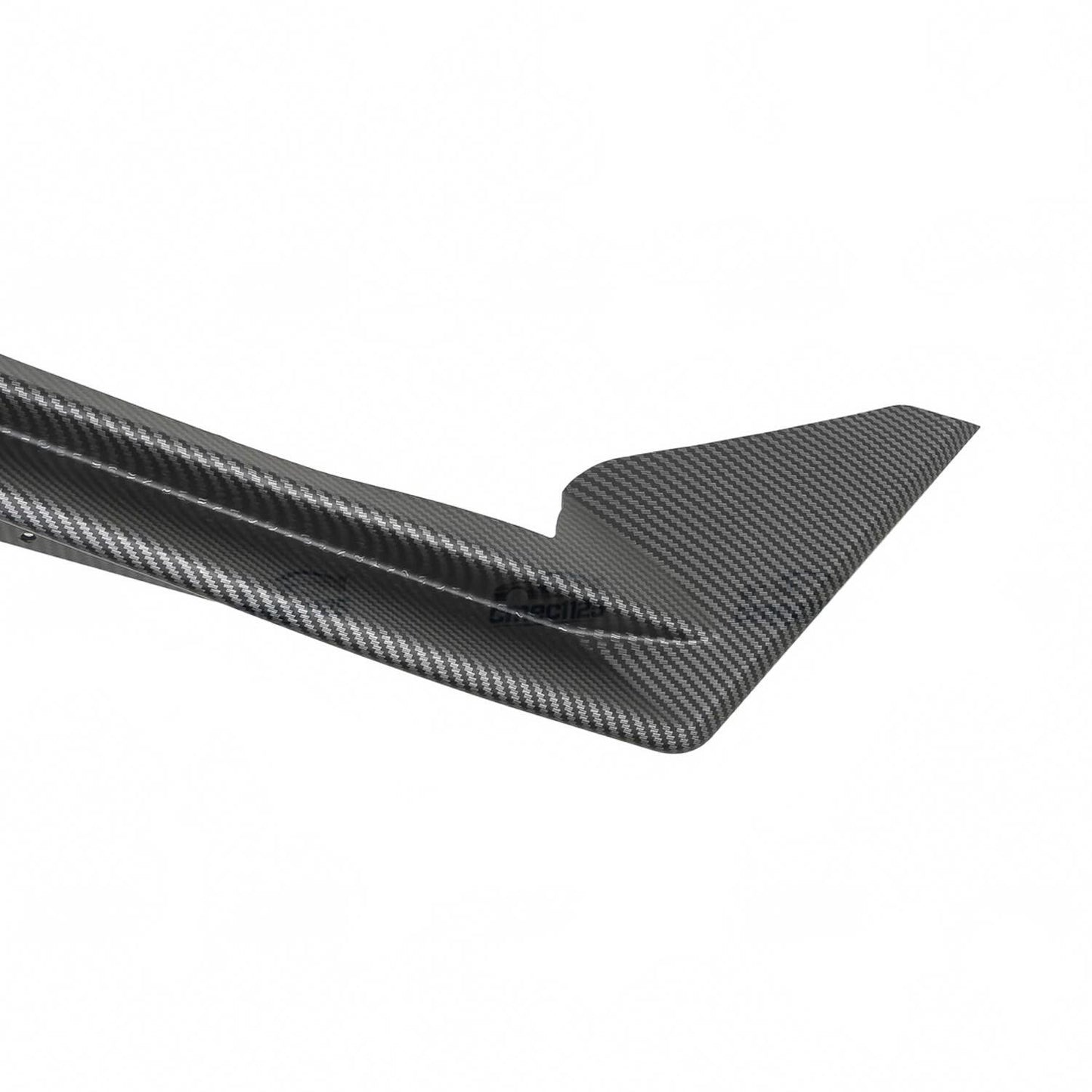 For 2020-2024 Tesla Model Y MatteCarbon Fiber ABS Front Bumper Lip Splitter 3PCS