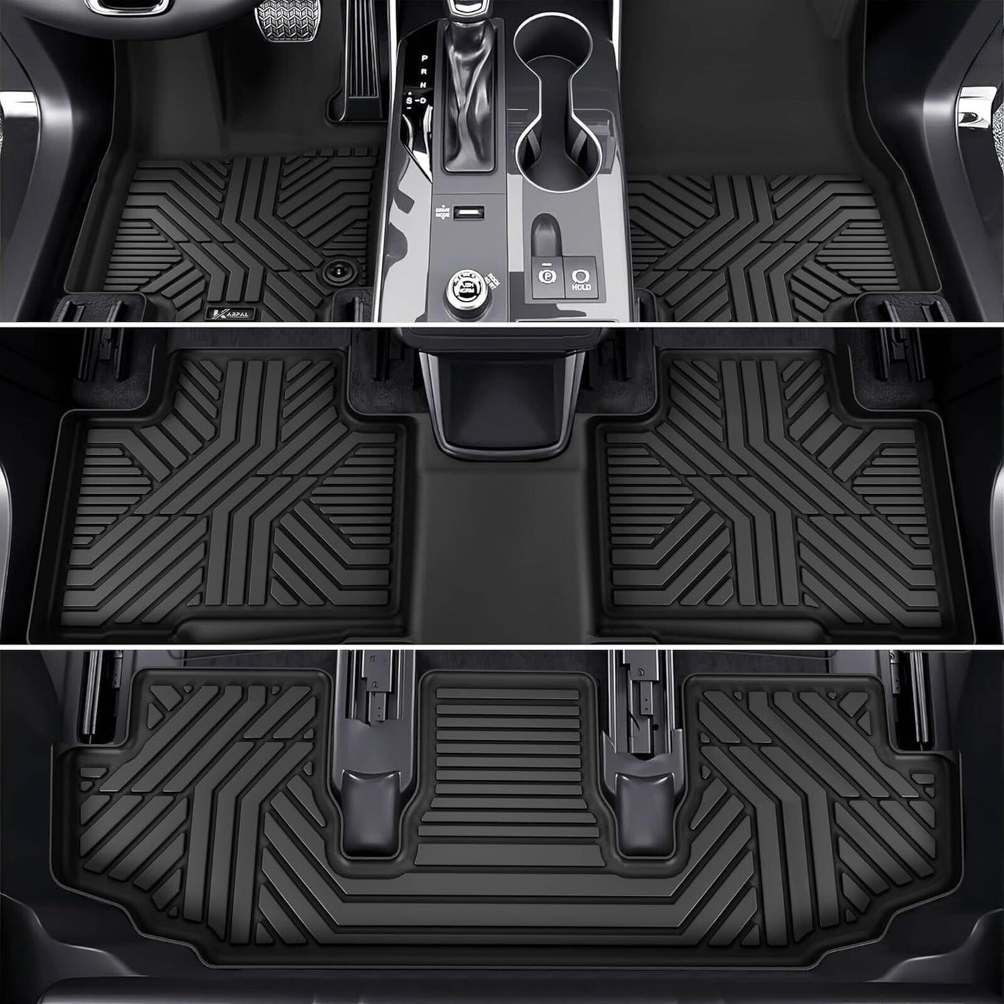 Floor Mats for Toyota Highlander 2020-2025 (7-Seats) TPE Floor Liners