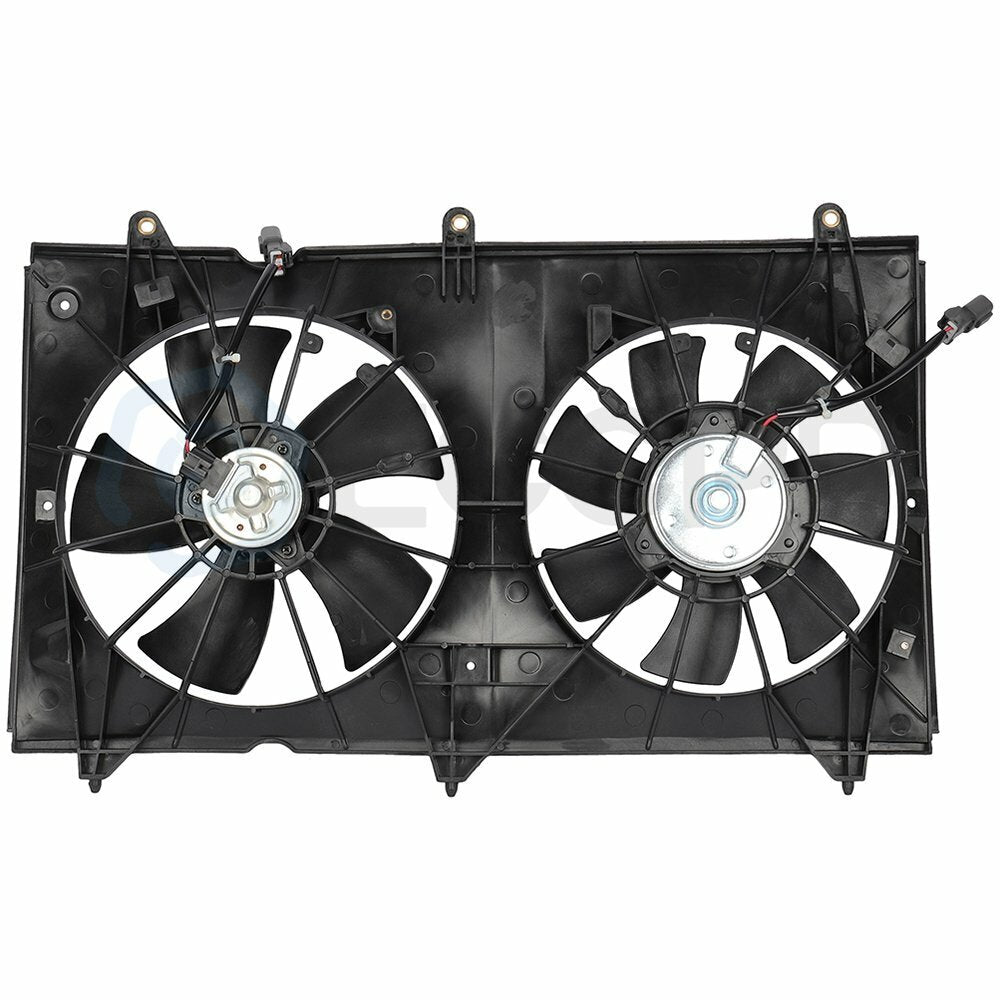 Radiator Condenser Cooling Fan Assembly For 2003 2004 2005-2007 Honda Accord