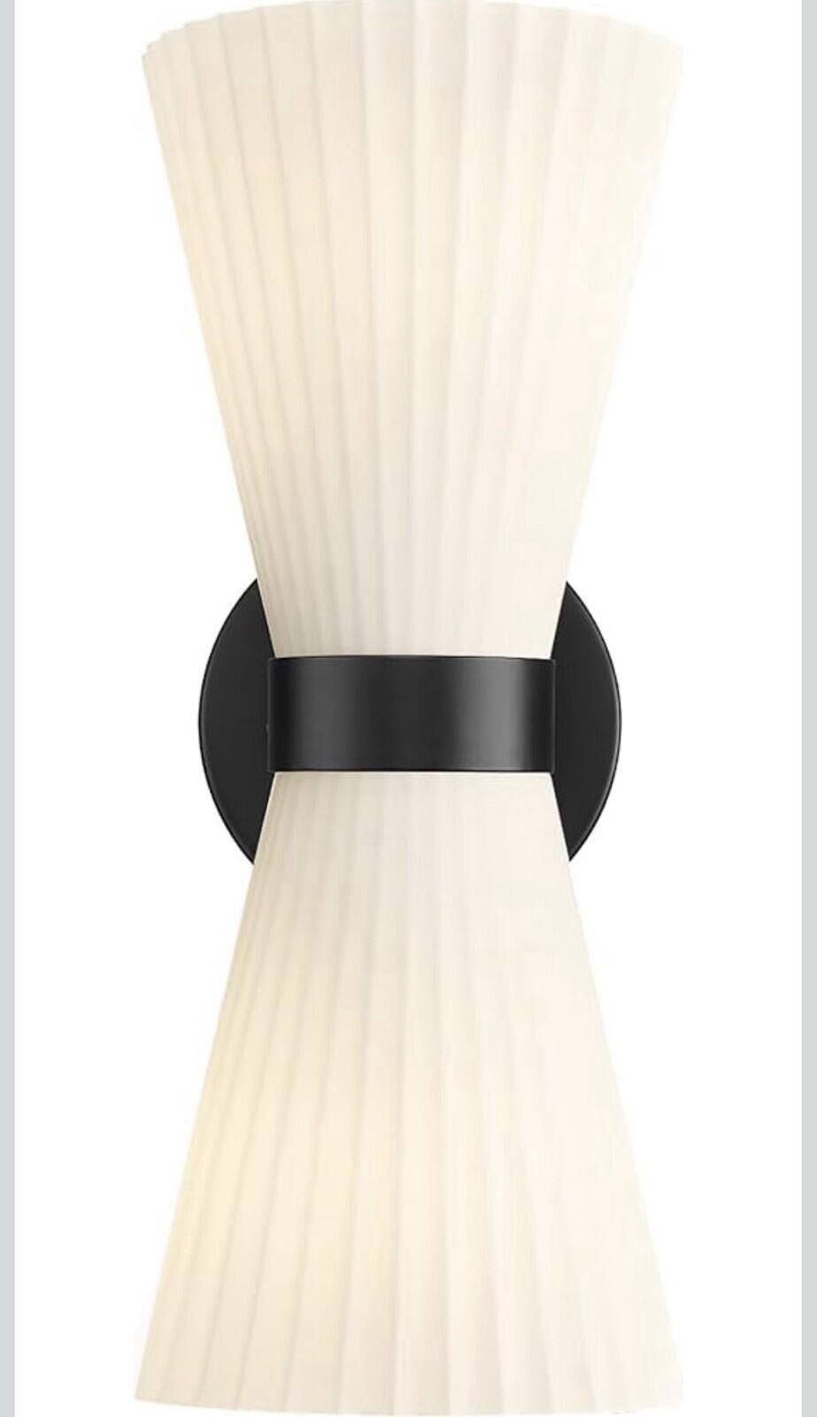 Modern Black Wall Sconce, HWH Up and Down Indoor Sconces Wall Lighting