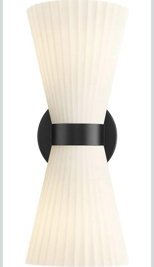 Modern Black Wall Sconce, HWH Up and Down Indoor Sconces Wall Lighting