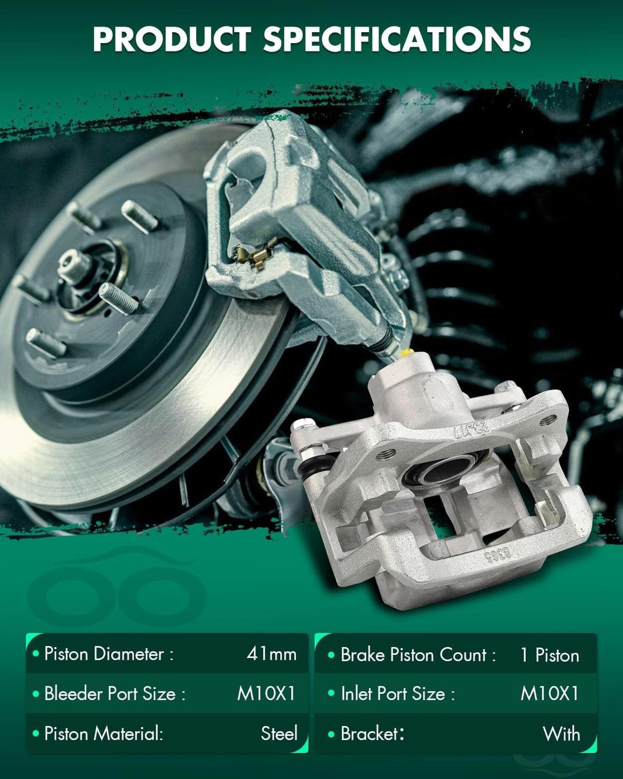SCITOO Rear Left Brake Caliper With Bracket 19B7081 Compatible For Lexus For RX3