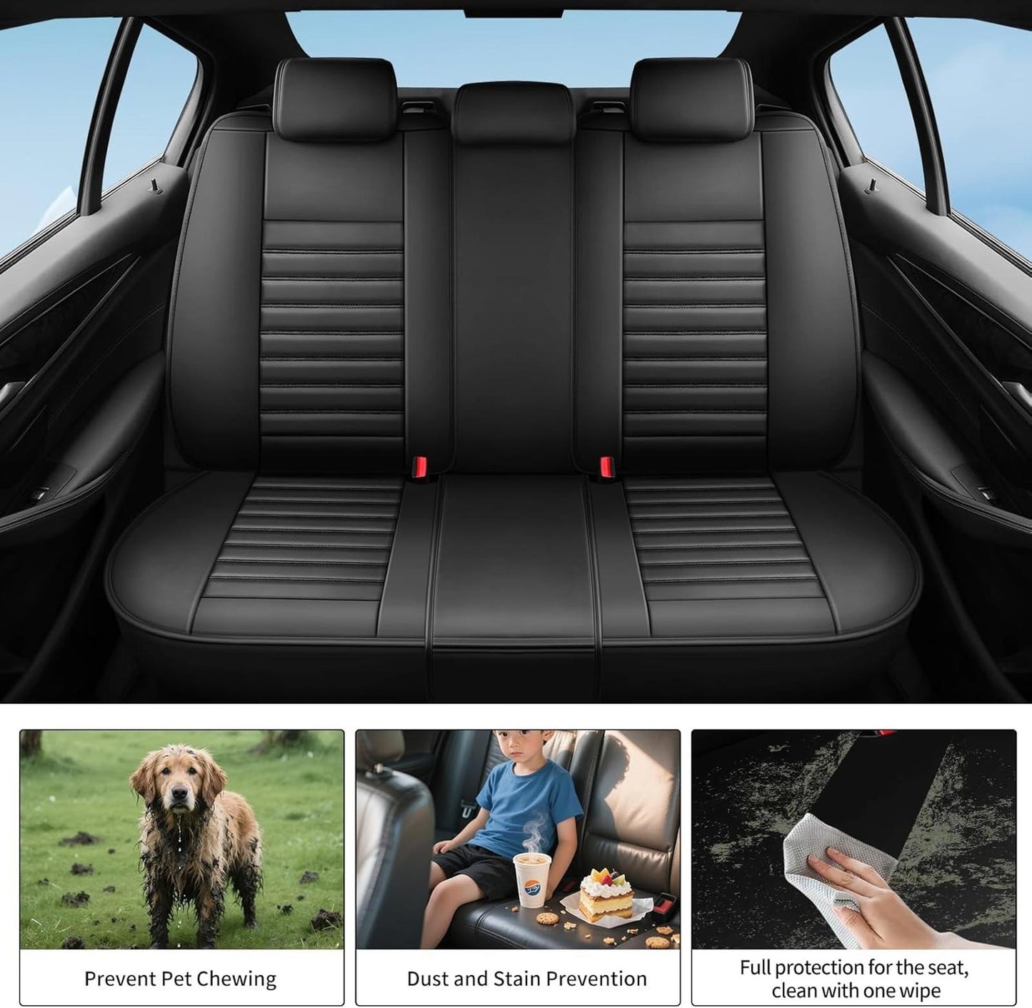 Car Seat Covers Compatible with Hyundai Tucson 2010-2025. Waterproof & Breathabl