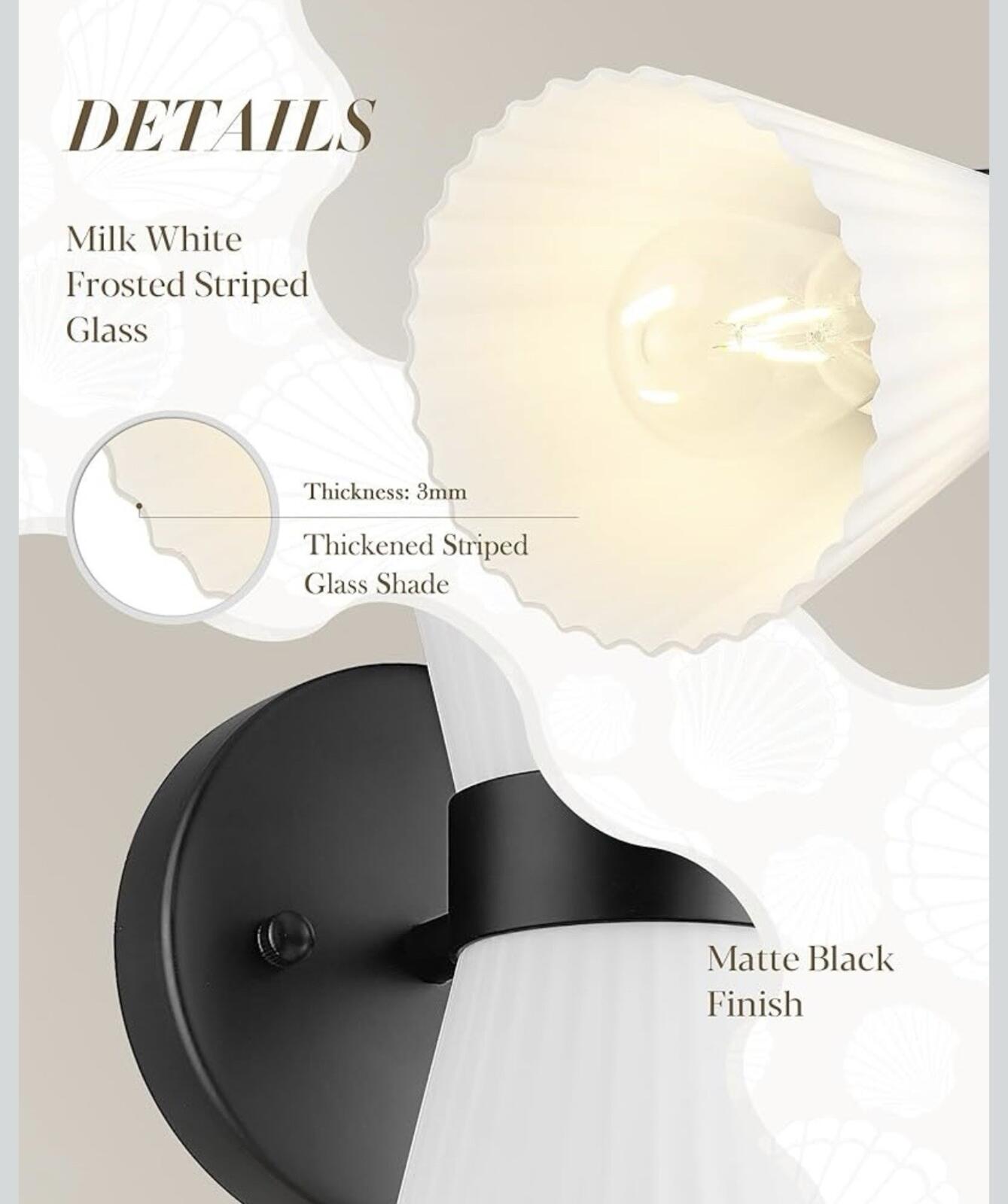 Modern Black Wall Sconce, HWH Up and Down Indoor Sconces Wall Lighting