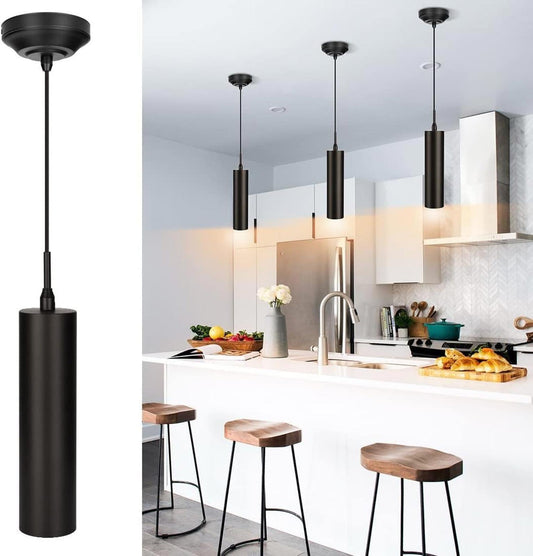 DAKASON Black Pendant Light, LED Modern Light Fixture 1 Pack,