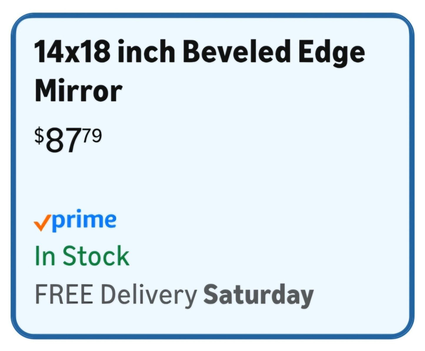 Bathroom Medicine Cabinet with Beveled Edge Mirrored Door 14 x 18 inch, Recessed