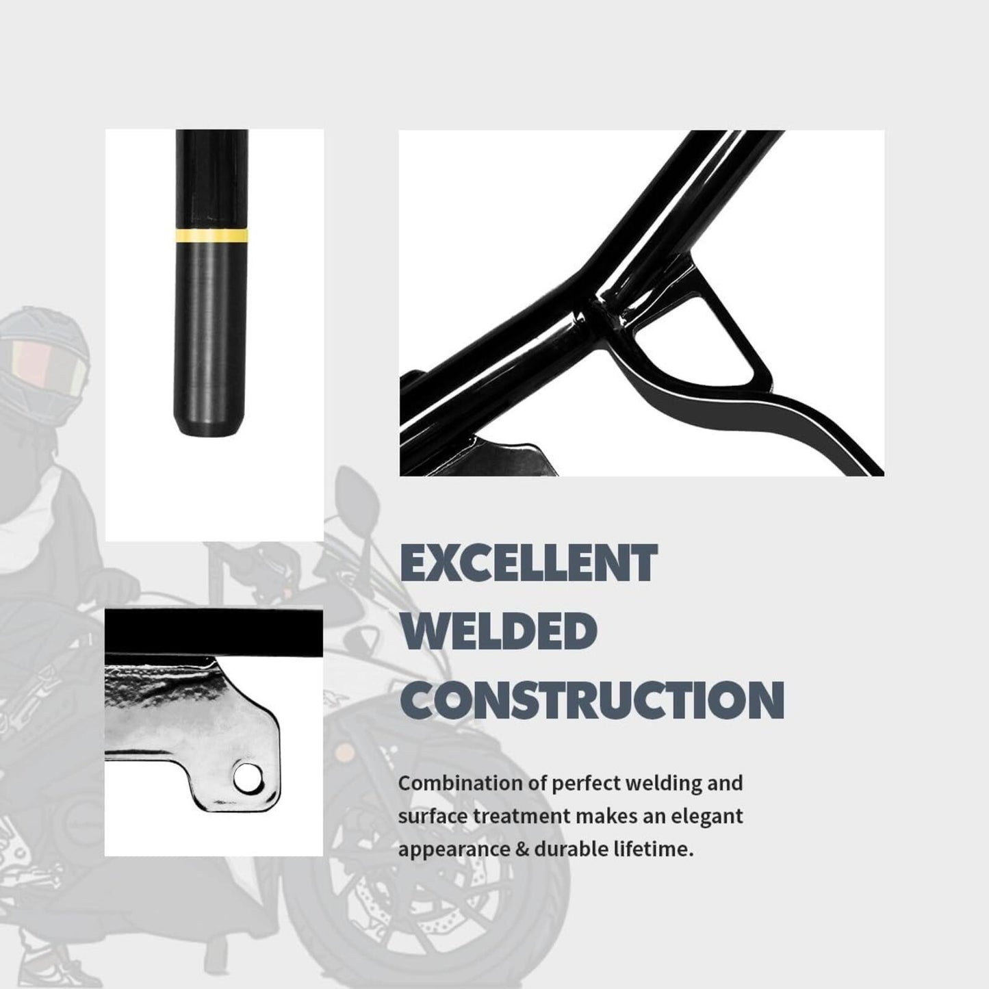 Front Crash Bar Engine Guard Compatible with Harley Davidson Touring Street