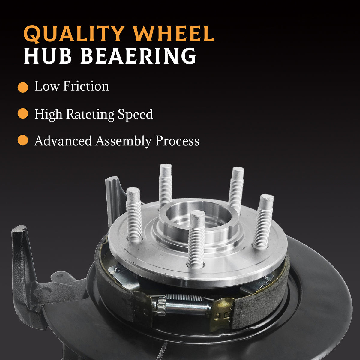Front Left Wheel Hub Bearing Steering Knuckle Assembly fit 04-10 Toyota Sienna