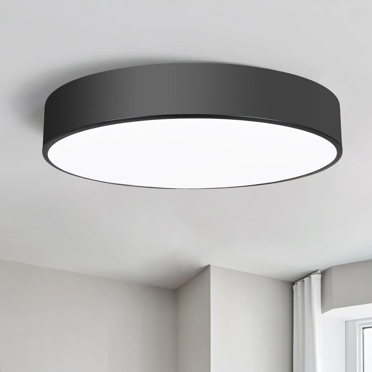 16 inch Round Flush Mount Ceinling Light Fixture 3-Light Modern Ceiling Light