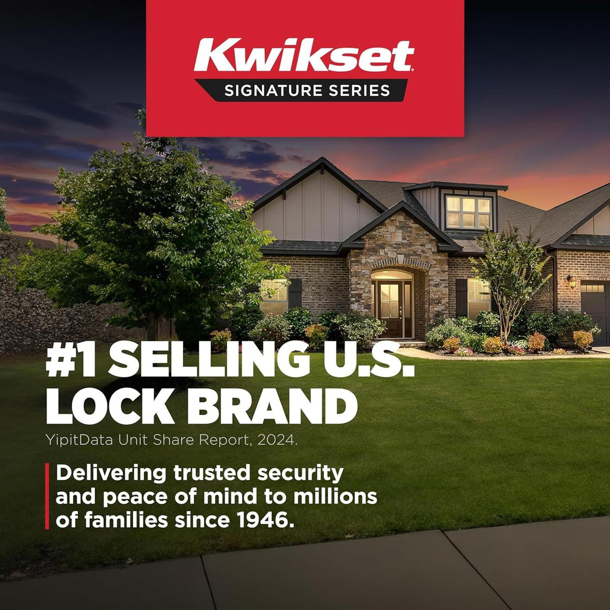 Kwikset San Clemente Non-Functioning Front Door Lock Handle Gray