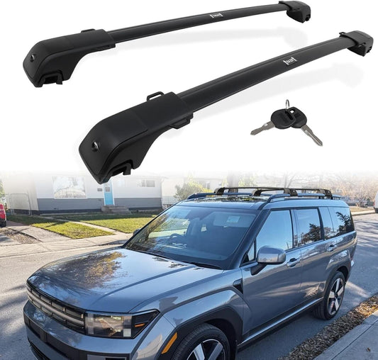 Lockable Cross Bars Roof Rack for Hyundai Santa Fe 2024-2026 Aluminum