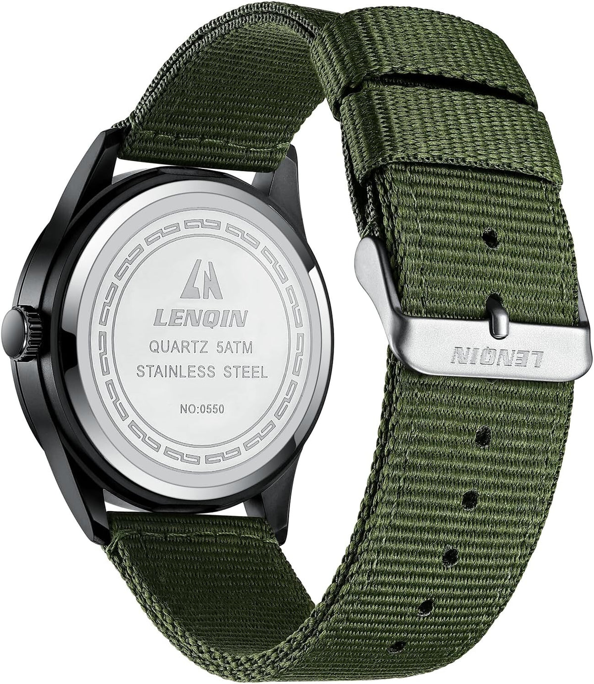 Men's Watch Unisex Military Sport Nylon Strap Stylish Luminous Fashion Analog