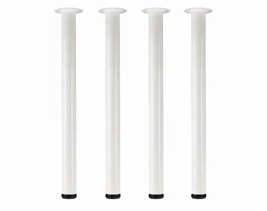 QLLY 28 inch Adjustable Tall Metal Desk Legs, Office Table Furniture Leg Set,...