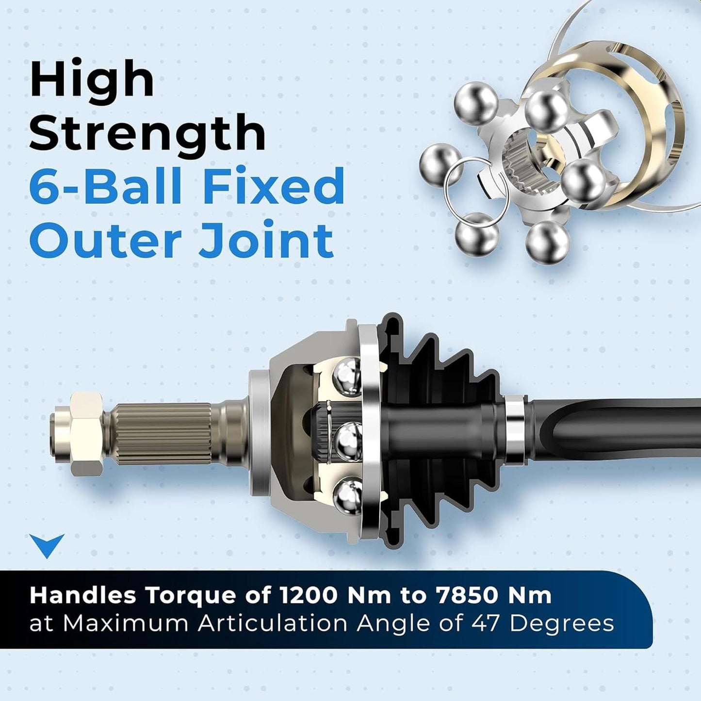 Front Left CV Axle Shaft Assembly for 2007-2013 Nissan Sentra Rogue Altima