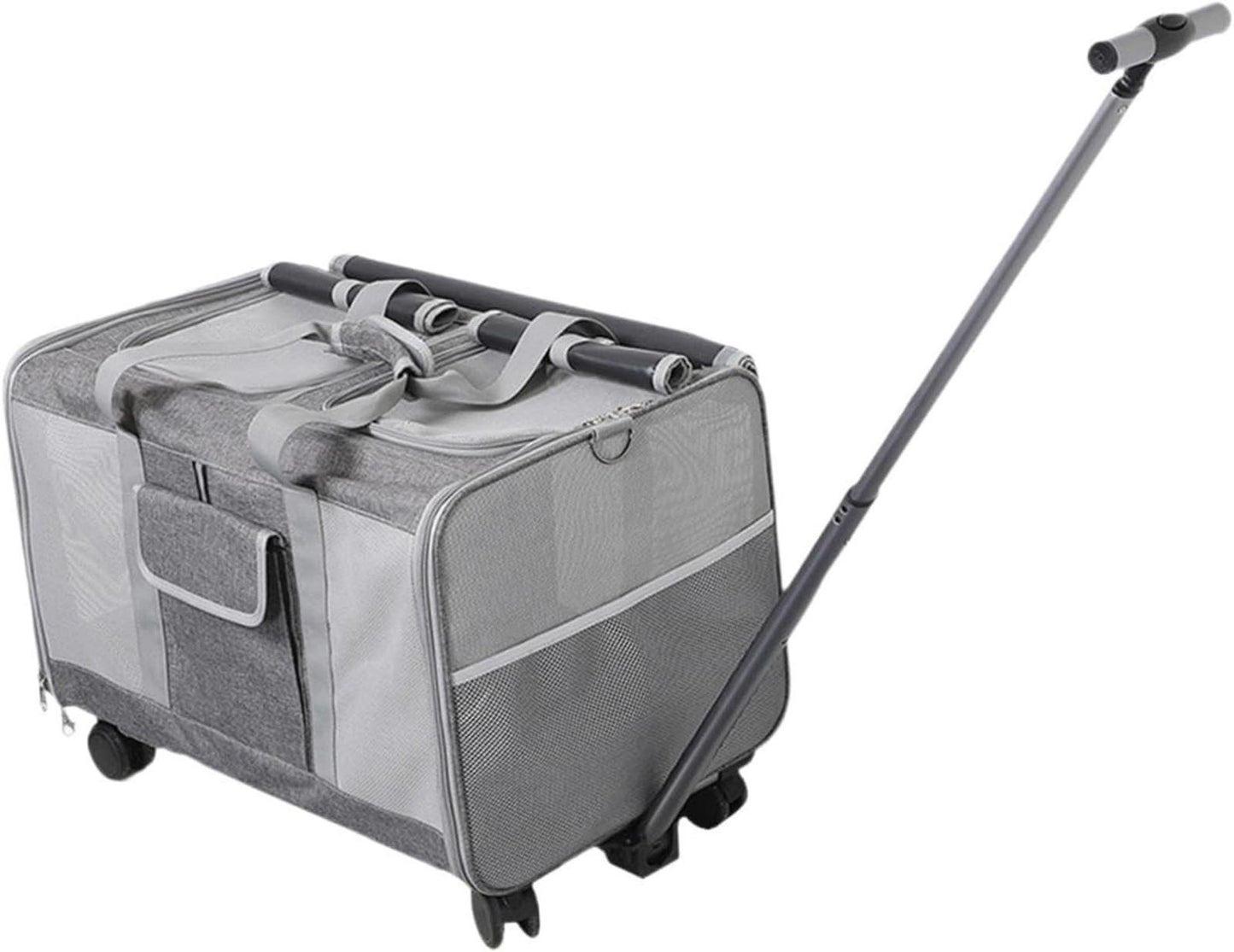 Pet Carrier with Wheels Pet Travel Carrier on Wheels,Breathable,Pet Travel Bag