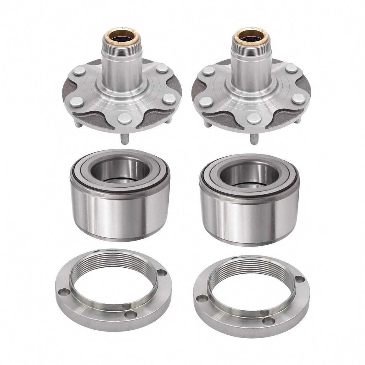 2X Front Wheel Hub & Bearing Set for 1995-2004 Toyota Tacoma 4WD