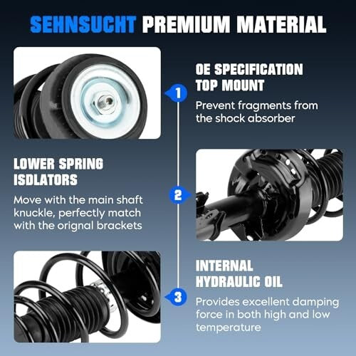 Front Spring Strut & Sway Bar Links for Buick Verano 2.4L L4 2012-17