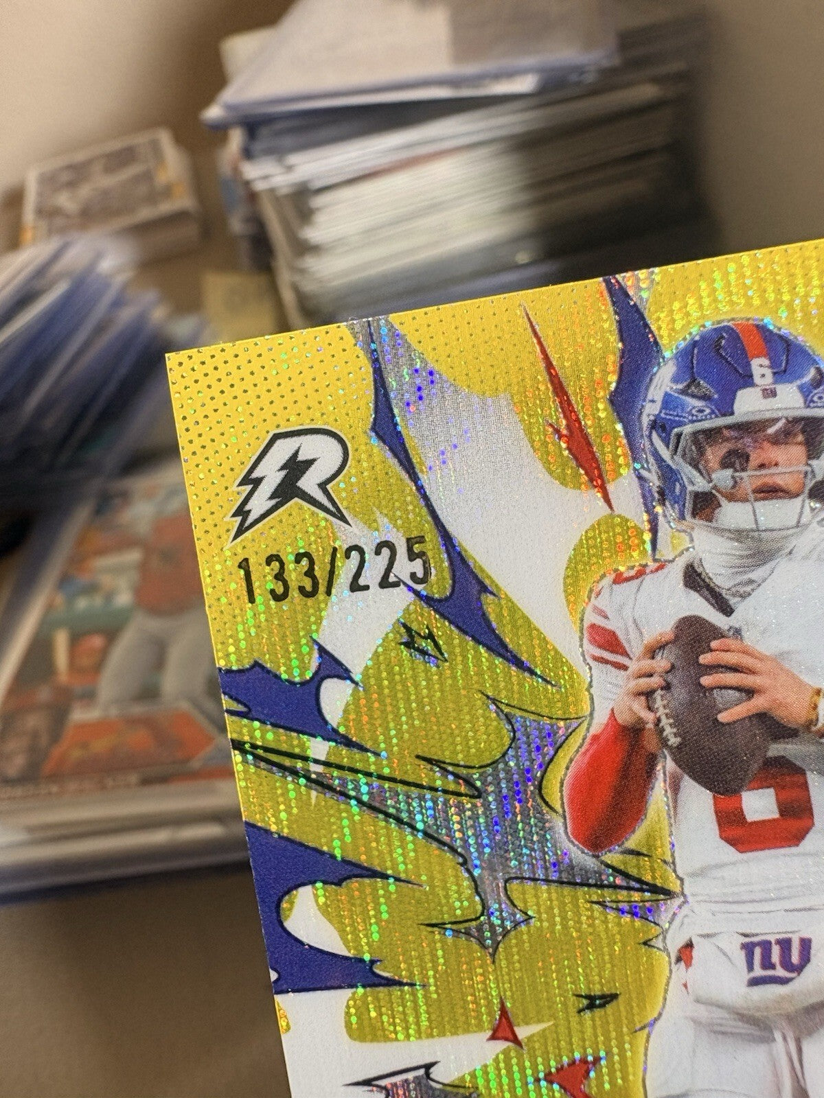 2025 Topps Resurgence RC Jaxson Dart Yellow Surge 219/225 New York Giants!
